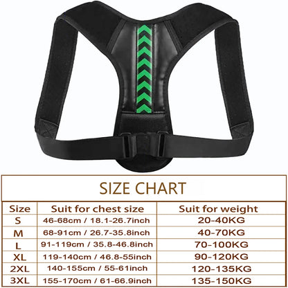 Posture Corrector Back Brace | Adjustable Spine & Shoulder Support for Pain Relief