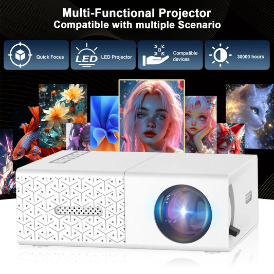 Mini HD Projector | Portable LED Home Theater with USB & HDMI Support