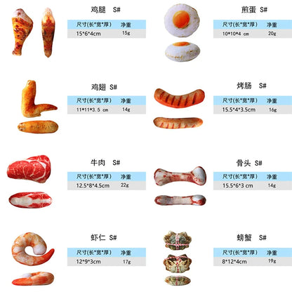 Funny Dog Plush Toy | Squeaky Chew Toy for Puppies & Dogs – Food Shape Design
