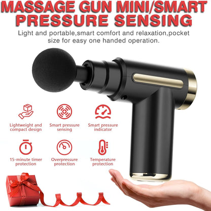 Massage Gun Percussion | Portable Handheld Muscle Massager with Carrying Bag