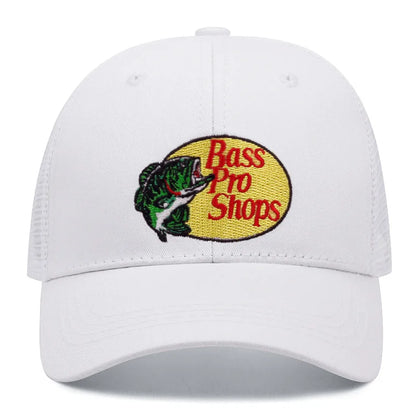 Embroidered Baseball Cap | Unisex Bass Letter Trucker Hat for Sports & Casual Wear