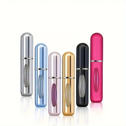 6PCS Portable Perfume Spray Bottles | 5ml Travel Size Refillable Atomizer Set