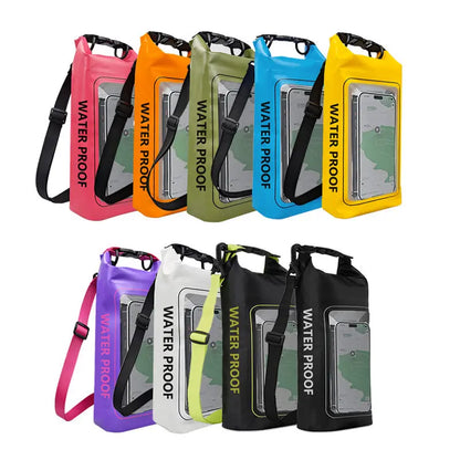 2L Waterproof Dry Bag | Touch Screen Outdoor Sack for Kayak, Rafting & Camping