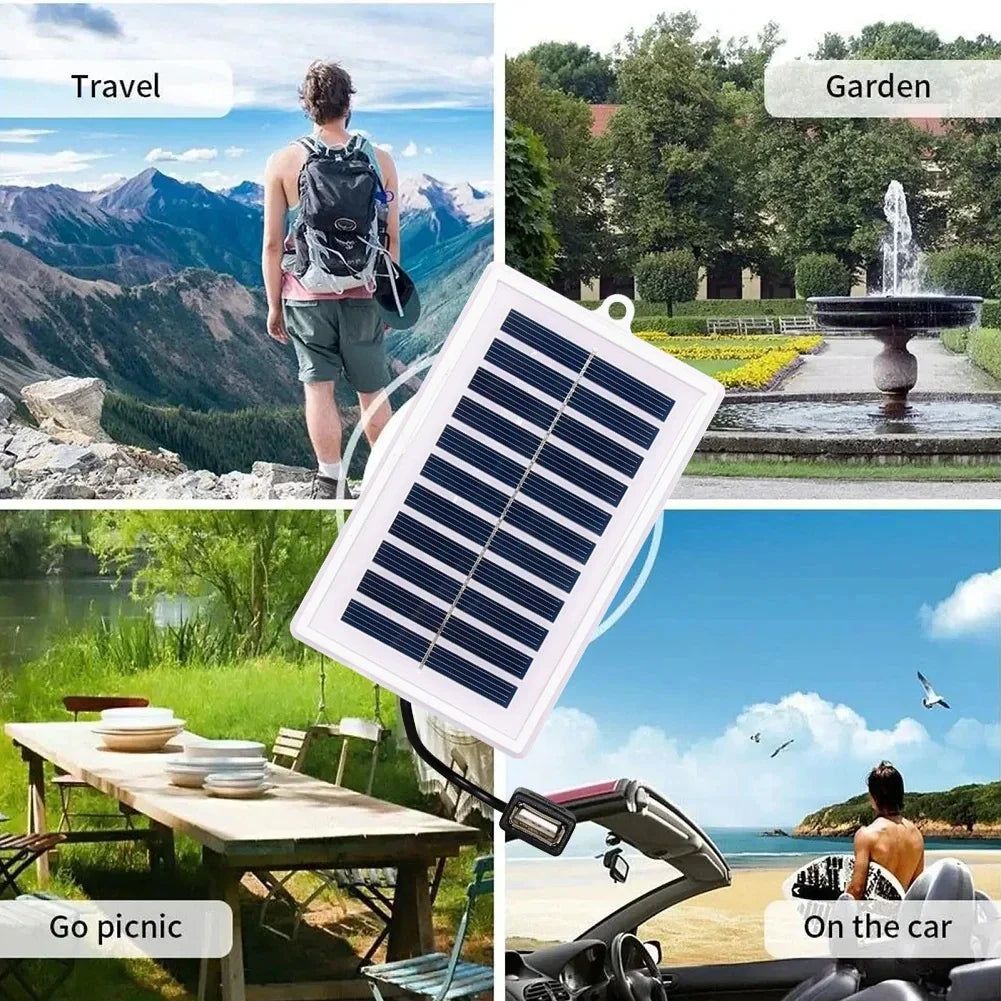 Portable Solar Charger | USB Power Bank for Camping, Travel & Emergency Use