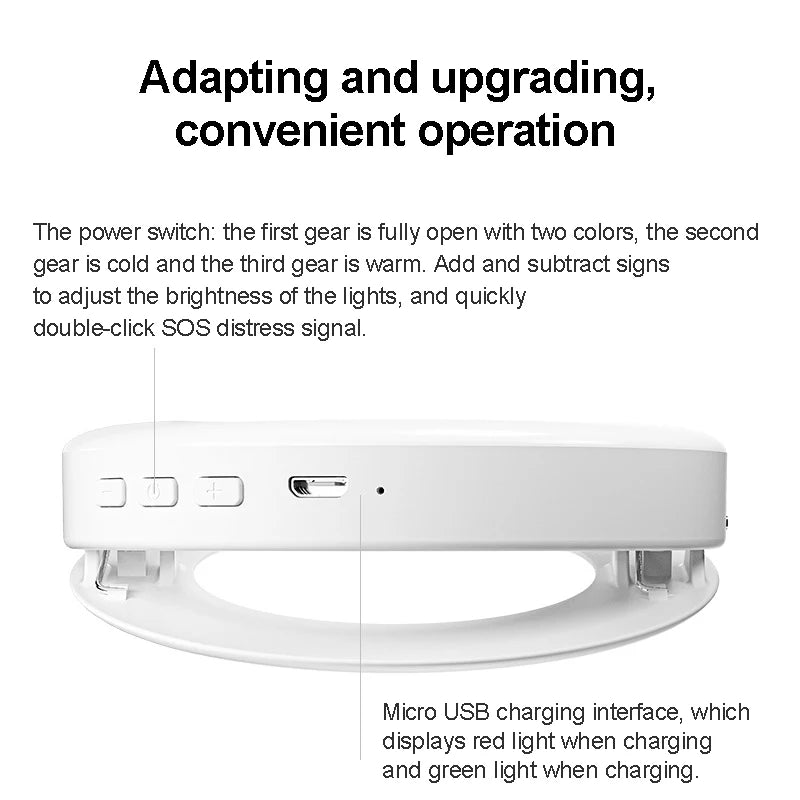 LED Selfie Ring Light | Professional Phone Photography & Video Lighting Accessory