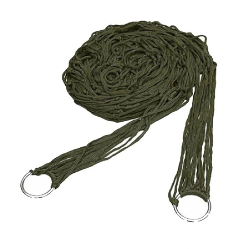 Portable Outdoor Hammock | Camping, Garden & Beach Mesh Hanging Bed Swing