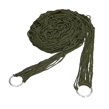 Portable Outdoor Hammock | Camping, Garden & Beach Mesh Hanging Bed Swing