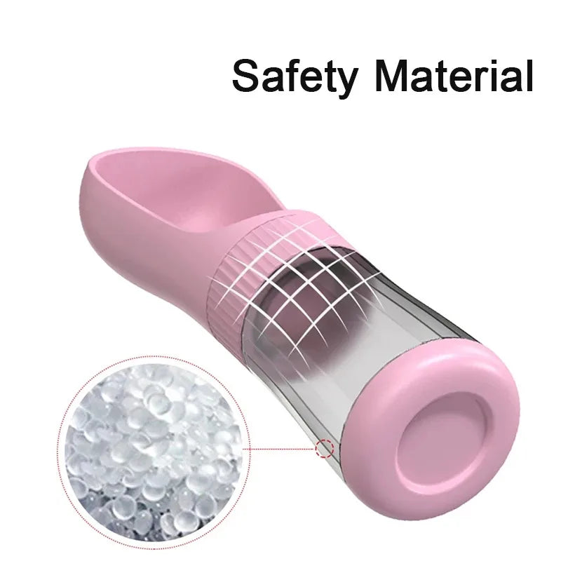 Portable Dog Water Bottle | 2-in-1 Pet Travel Dispenser with Food Container