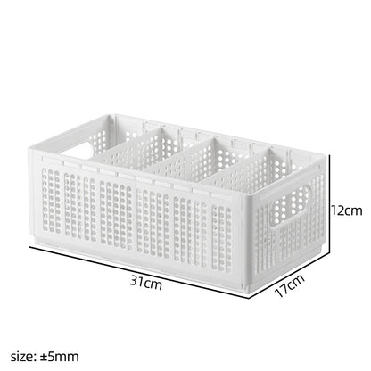 Foldable Storage Basket | Adjustable Closet Organizer Box for Clothes & Underwear