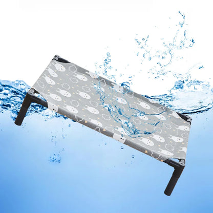 Elevated Dog Bed | Folding Portable Pet Camping Bed & Washable Cat House
