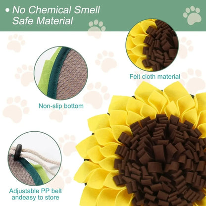Dog Snuffle Mat | Interactive Slow Feeding Puzzle Toy for Puppies & Stress Relief