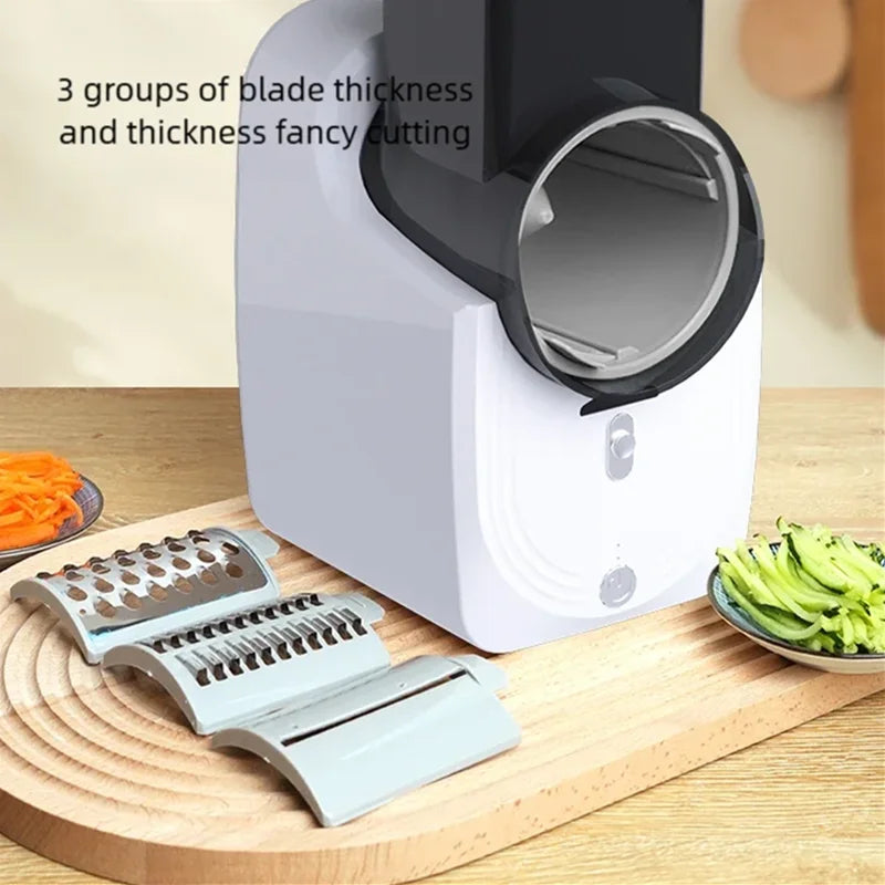 Electric Vegetable Cutter | Multi-Function Kitchen Slicer & Shredder
