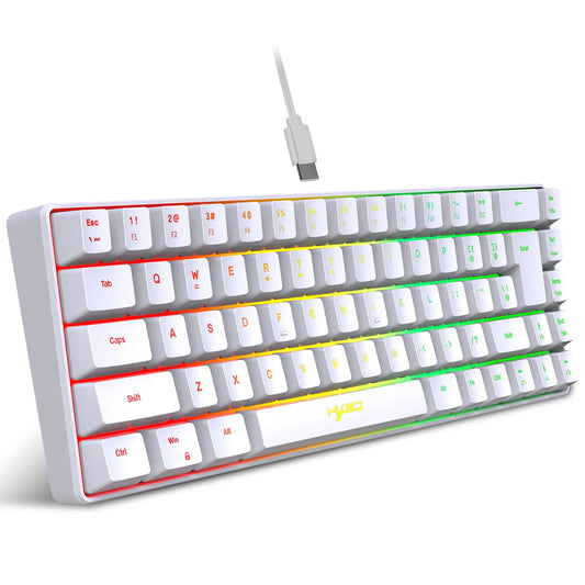H61K Gaming Keyboard | Mini Wired Mechanical Feel Keyboard with 19-Key Anti-Ghosting