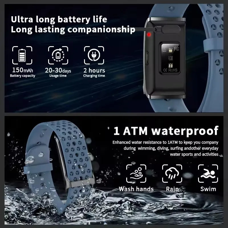 Fitness Tracker Smart Bracelet | Heart Rate, Blood Pressure & Activity Monitor