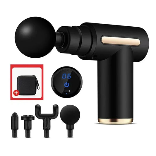 Massage Gun Percussion | Portable Handheld Muscle Massager with Carrying Bag