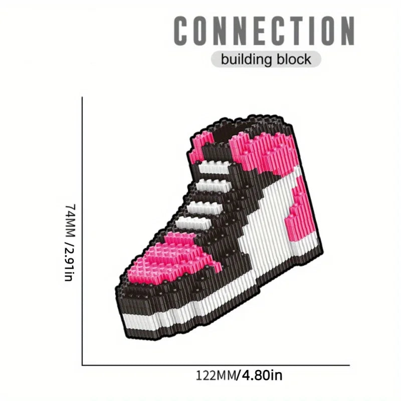 Mini Basketball Shoe Building Blocks | DIY Sneaker Model Toy & Keychain Pendant