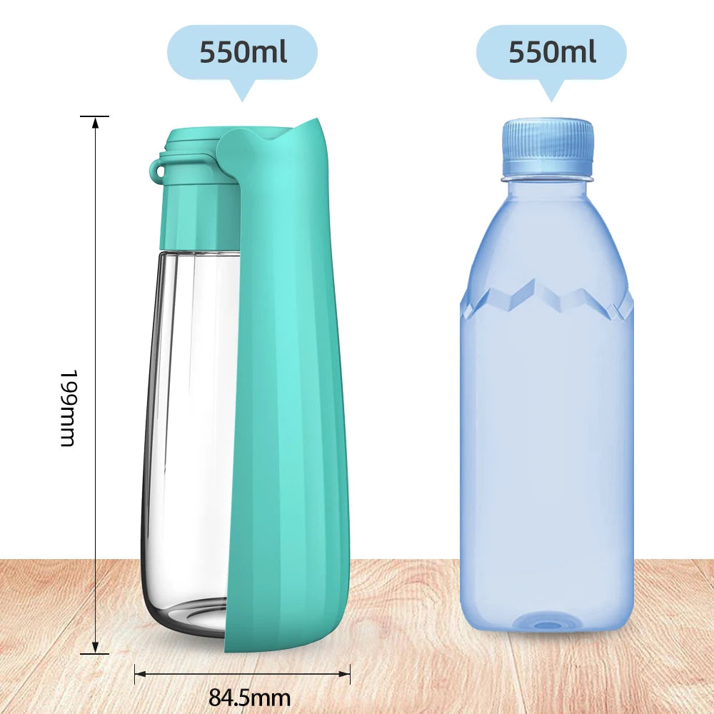 Portable Dog Water Bottle | Foldable Travel Dispenser & Drinking Bowl for Pets