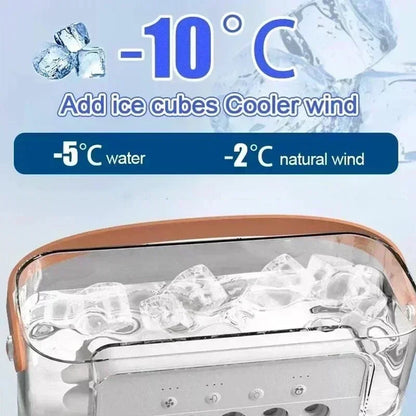 3-in-1 Mini Air Cooler | Portable Fan, LED Night Light & Humidifier for Home & Office