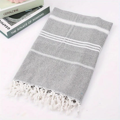 Turkish Beach Towel | Oversized Quick-Dry Sand-Free Towel for Pool & Travel