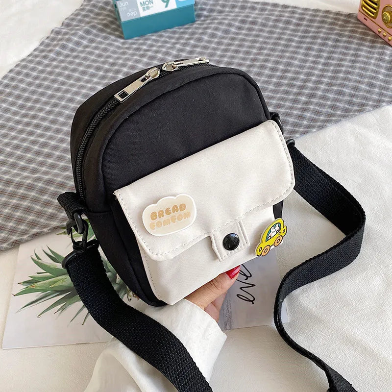 Mini Crossbody Bag for Women | Small Canvas Shoulder Purse & Phone Bag
