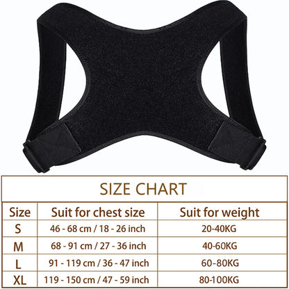 Posture Corrector Back Brace | Adjustable Spine & Shoulder Support for Pain Relief