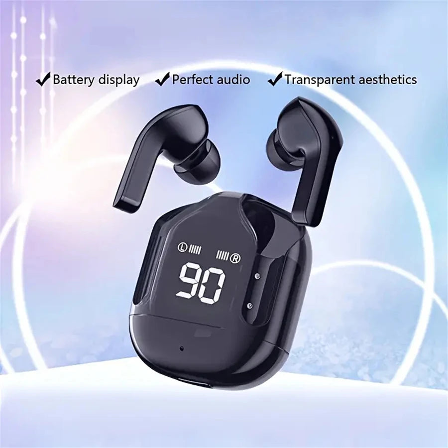 T2 Wireless Bluetooth Earphones | HiFi Stereo Headphones with LED Power Display
