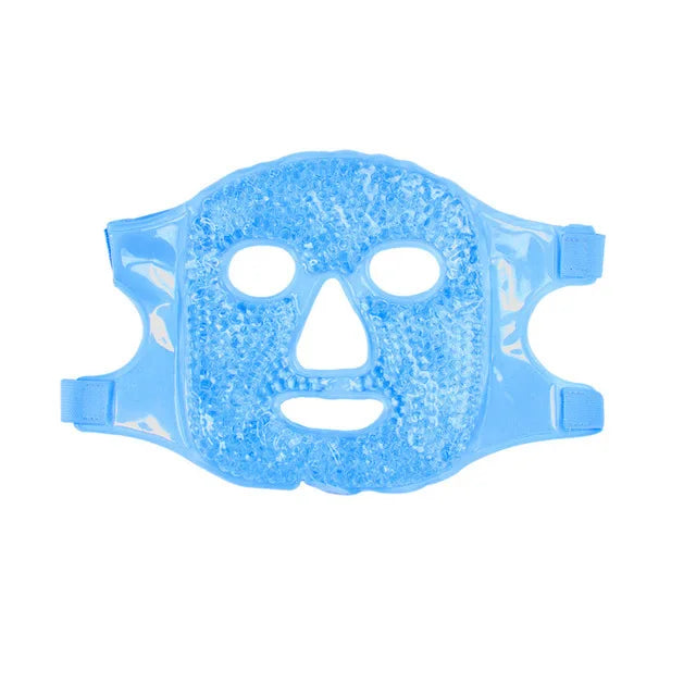 Full Face Ice Mask | Hot & Cold Gel Compress for Facial Massage & Spa Care
