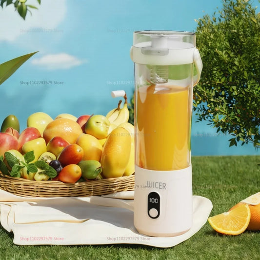 Portable Blender 600ml | USB Rechargeable Smoothie Maker & Personal Fruit Juicer