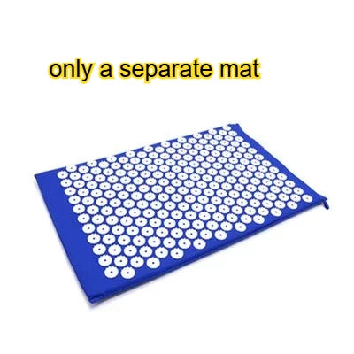 Acupressure Mat & Pillow Set | Yoga Massage Cushion for Neck, Back & Foot Relief