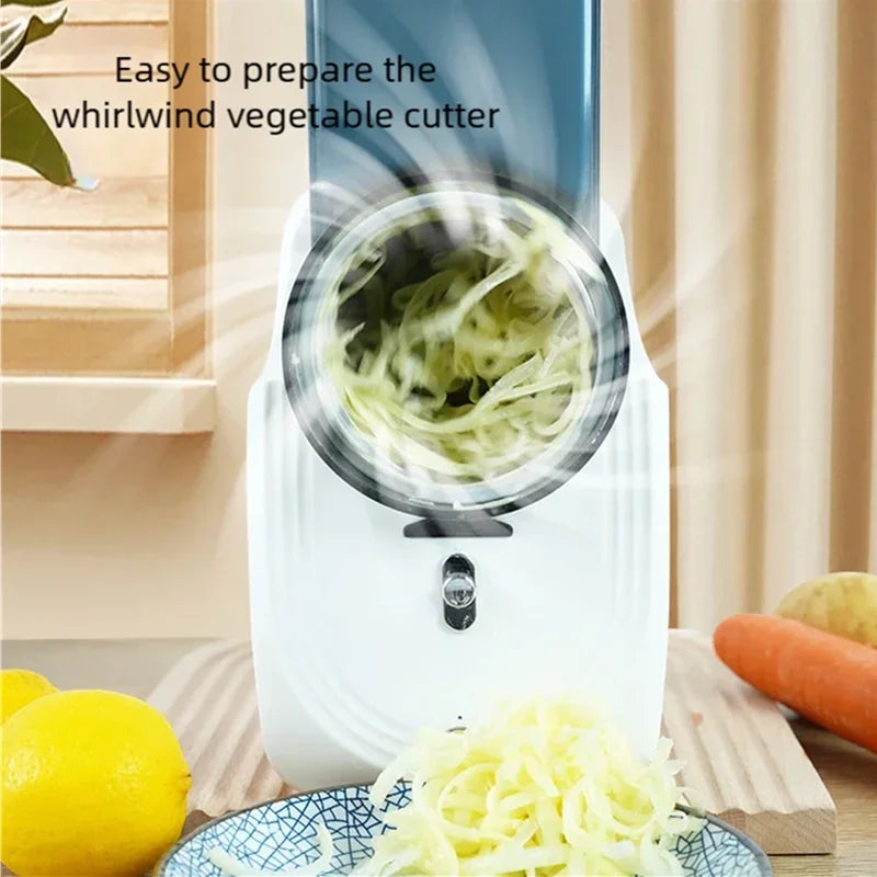 Electric Vegetable Cutter | Multi-Function Kitchen Slicer & Shredder