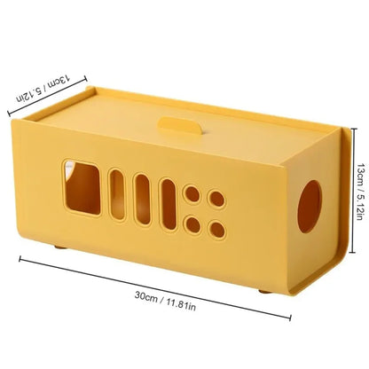 Cable Storage Box | Power Board & Wire Management Organizer for Home Safety