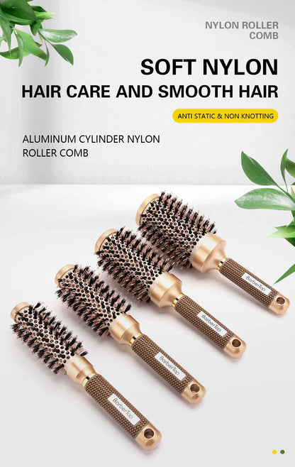 Ionic Thermal Barrel Hairbrush | Professional Round Brush for Blow Drying & Styling