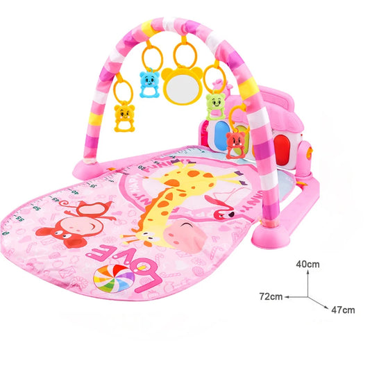 Musical Baby Play Mat | Activity Gym with Piano Keyboard & Crawling Game Pad