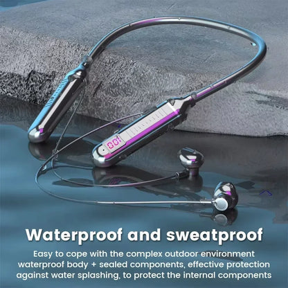 Bluetooth 5.2 Neckband Earphones | HiFi Stereo Wireless Headphones with LED Display