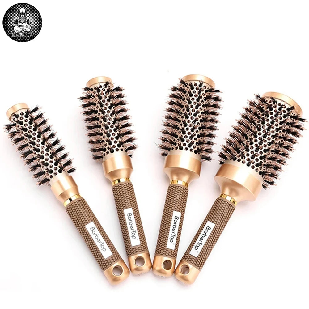 Ionic Thermal Barrel Hairbrush | Professional Round Brush for Blow Drying & Styling