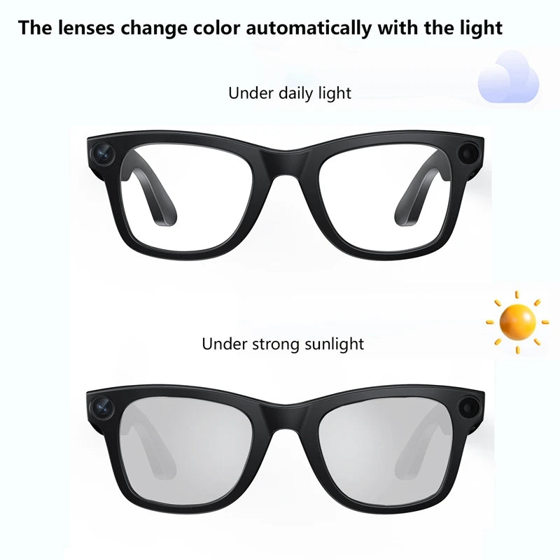Smart AI Glasses G300 | HD Camera, Voice Call, Translation & Bluetooth Eyewear