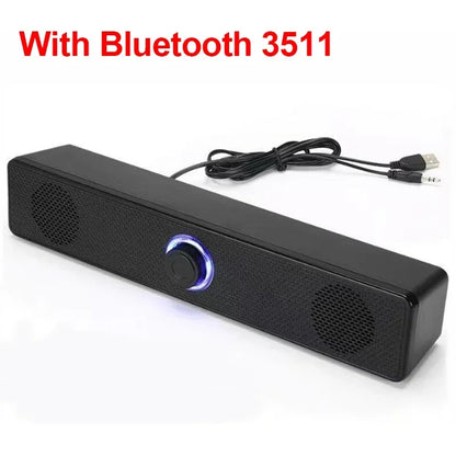 PC Soundbar Speaker | Wired & Wireless Bluetooth Soundbar for TV, Laptop & Gaming