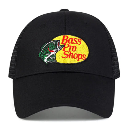 Embroidered Baseball Cap | Unisex Bass Letter Trucker Hat for Sports & Casual Wear