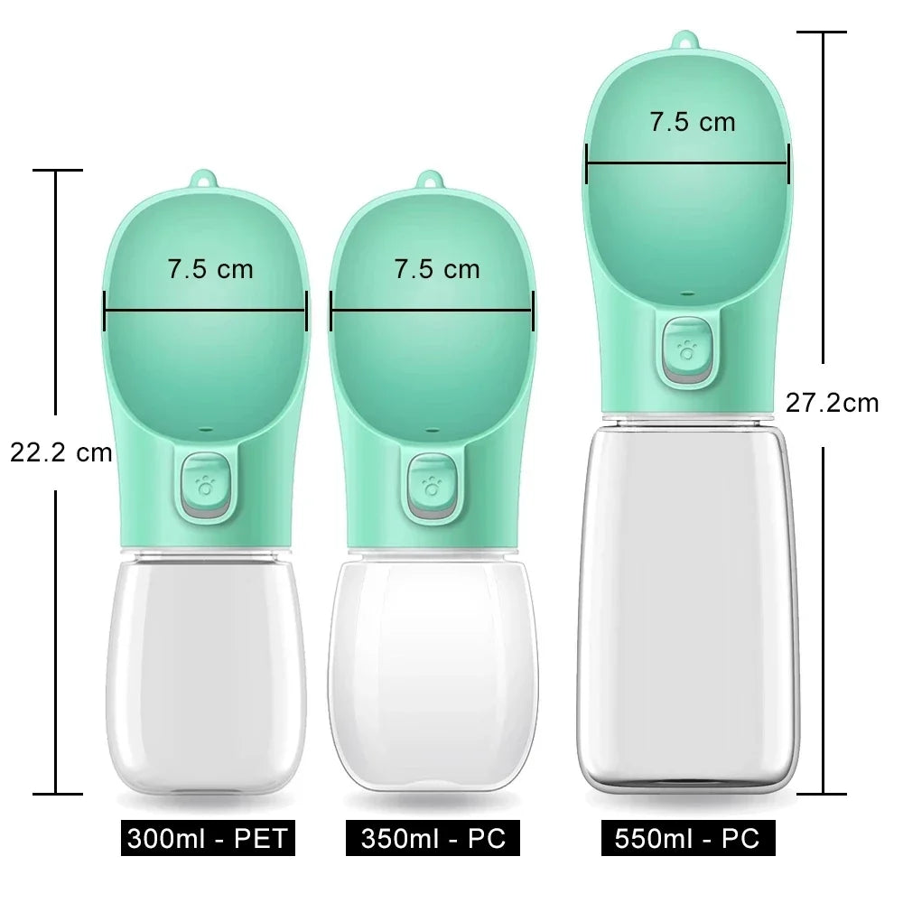 Portable Dog Water Bottle | Leakproof Outdoor Drinking Bowl for Dogs & Cats