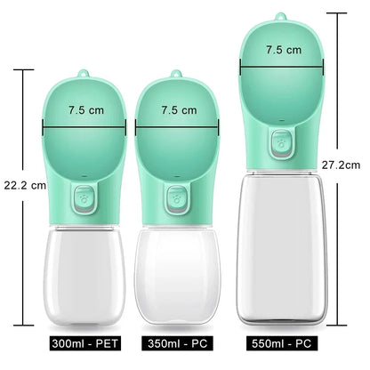 Portable Dog Water Bottle | Leakproof Outdoor Drinking Bowl for Dogs & Cats