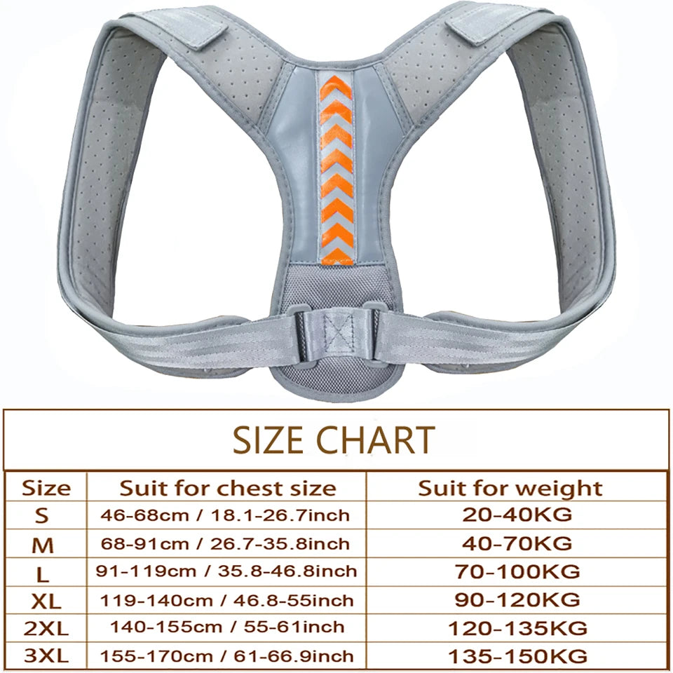 Posture Corrector Back Brace | Adjustable Spine & Shoulder Support for Pain Relief