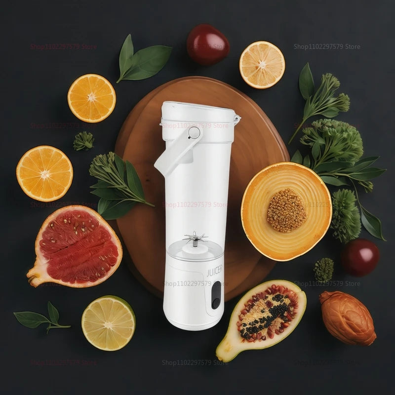 Portable Blender 600ml | USB Rechargeable Smoothie Maker & Personal Fruit Juicer