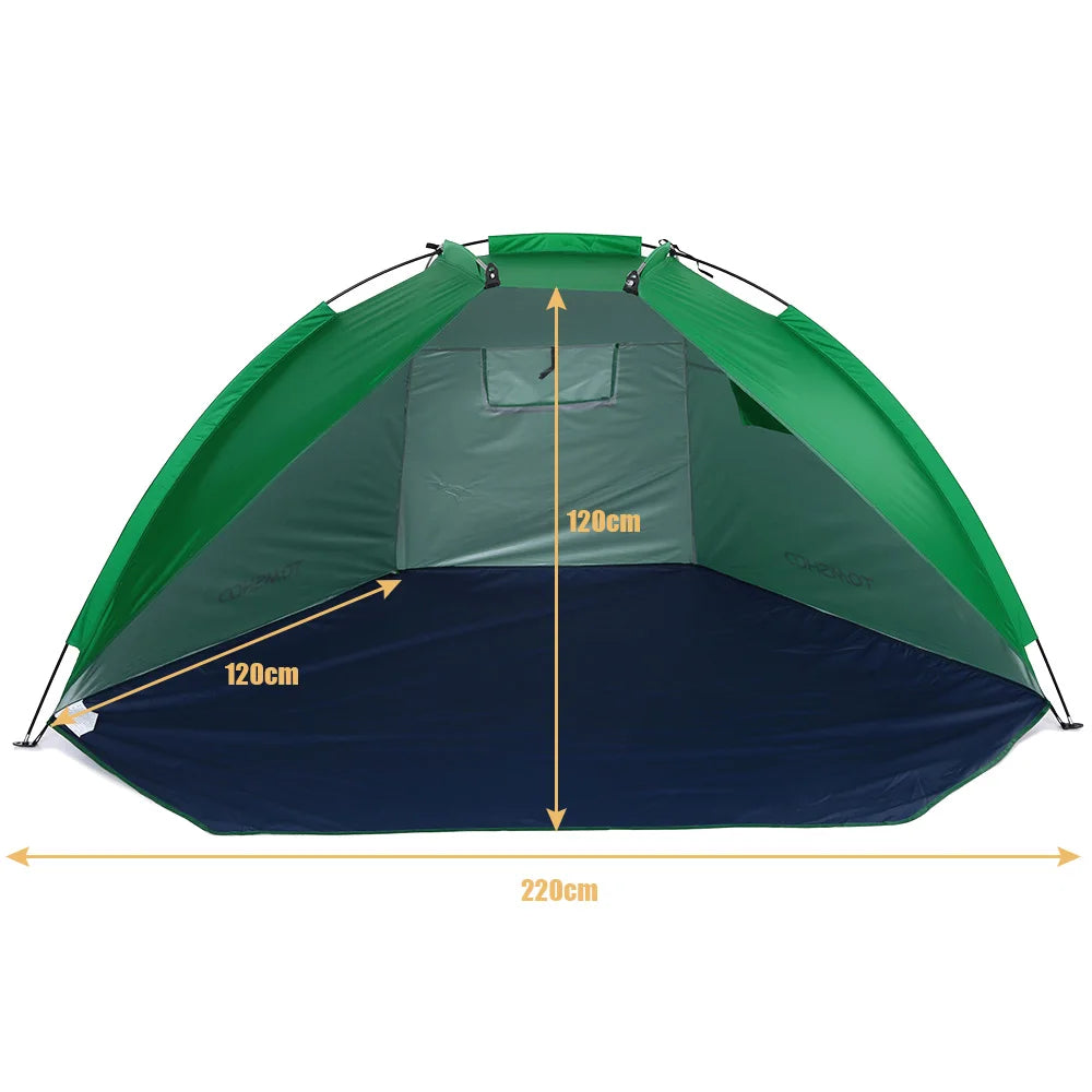 2-Person Beach Tent | Ultralight UV Protection Shade Shelter for Outdoor Use