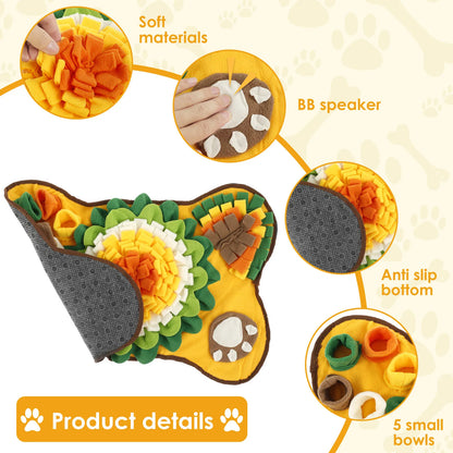 Pet Snuffle Mat | Anti-Slip Interactive Dog Treat Dispenser & Slow Feeder Pad