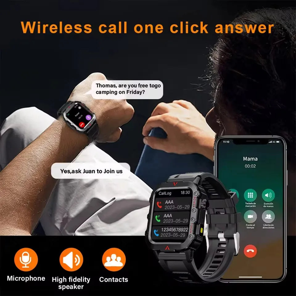 2025 Smartwatch | 1.71'' HD Display GPS Smart Watch with Call & Fitness Tracking