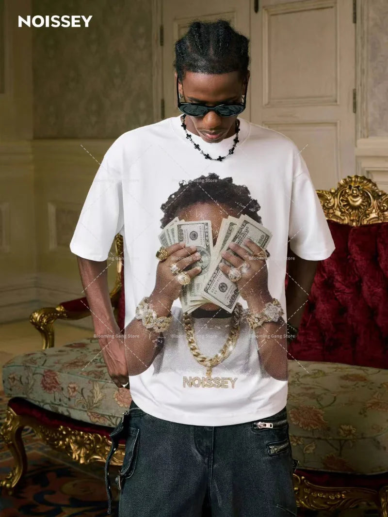American Graphic T-Shirt | Funny Hip-Hop Streetwear Oversized Tee for Men & Women