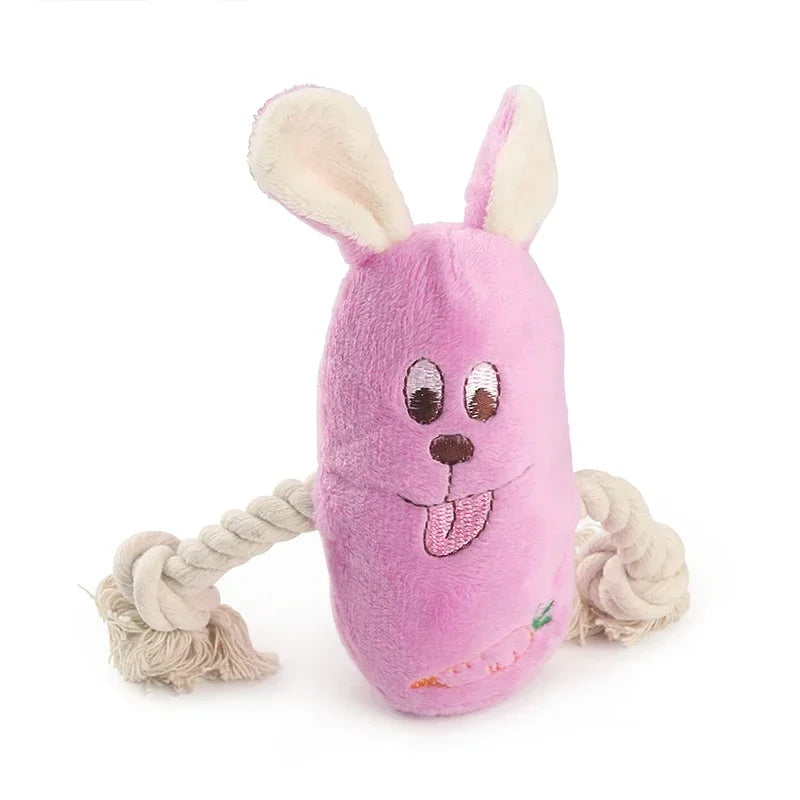 Squeaky Dog Chew Toy | Plush Teething & Chew Toy for Puppies & Aggressive Chewers