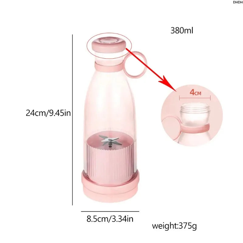 Portable Blender | USB Rechargeable Smoothie & Juice Mixer Bottle