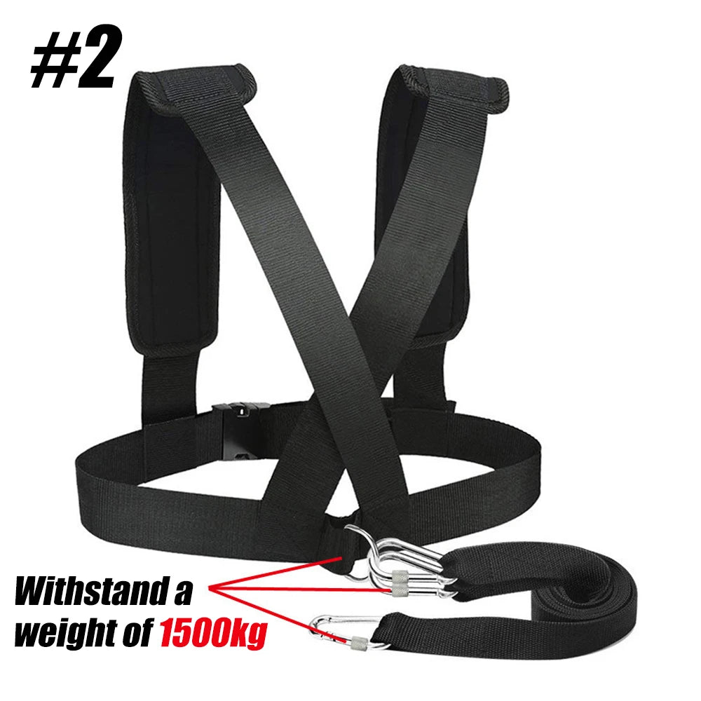 Sled Pulling Harness | Adjustable Resistance Training Harness with Padded Straps