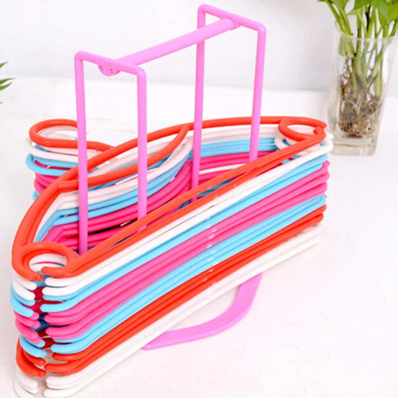 Hanger Organizer Rack | Closet & Laundry Room Clothes Hanger Storage Holder